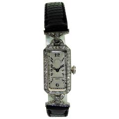 Antique Vacheron & Constantin Ladies Platinum Evening Manual Dress Watch