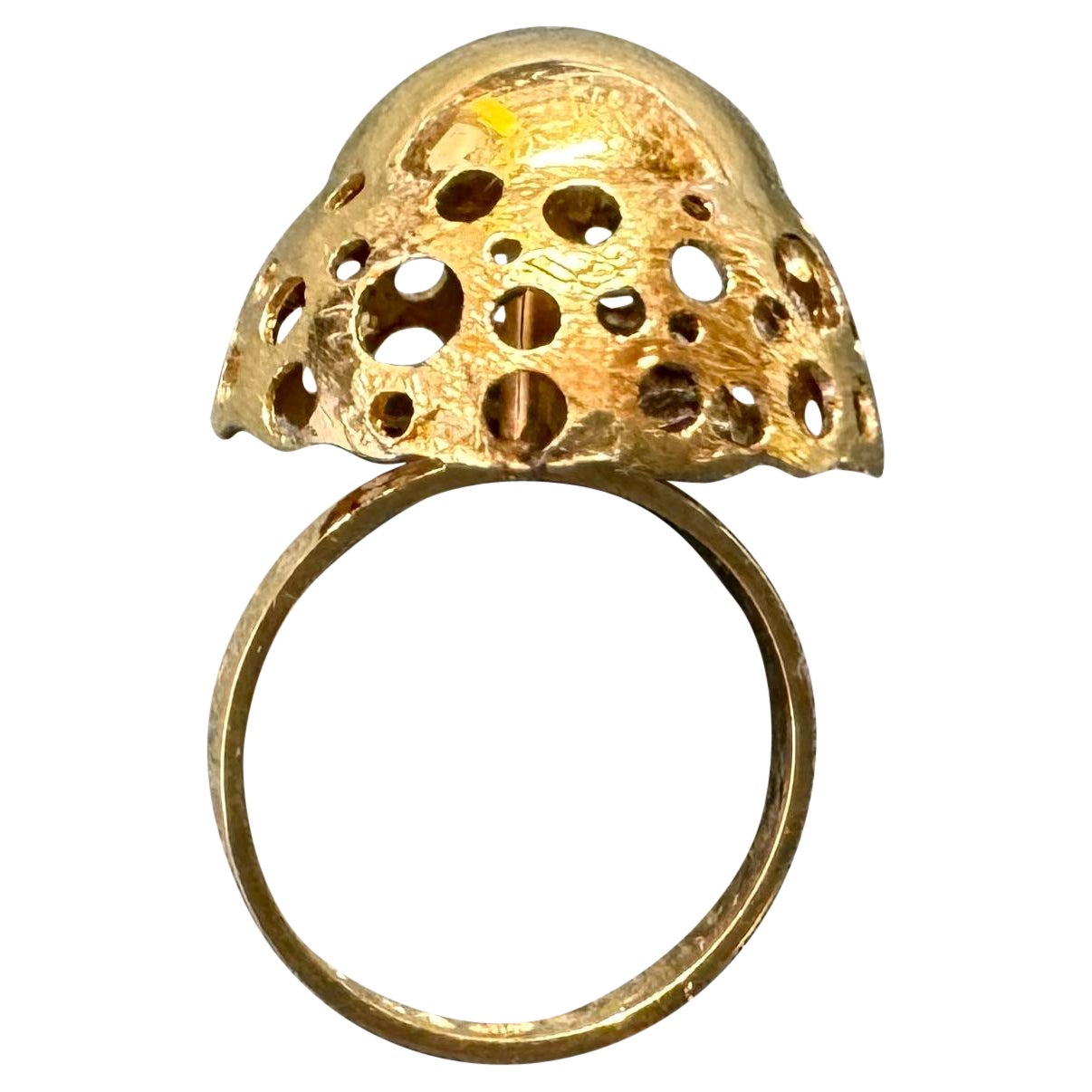 14 Karat Gelb 585 Gold Finnland 1972 Liisa Vitali Ring Name Nuppu