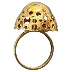 Liisa Vitali, bague Nuppu en or jaune 14 carats 585 Finlande 1972