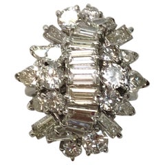 18 Karat Weißgold Diamantring mit Diamanten