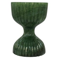 Used Carved Nephrite Jade Jigger liquor measuring for bar / wine glass