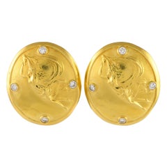 SeidenGang 18K Yellow Gold 0.50ct Diamond Clip-On Earrings