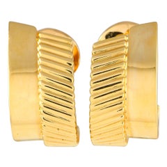 Orecchini a clip in oro giallo 18 carati Van Cleef & Arpels Vintage