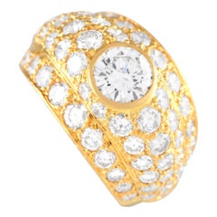 Cartier 18K Yellow Gold 5.0 ct Diamond Domed Ring
