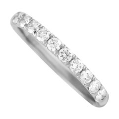 18 Karat Weißgold 0,66 Karat Diamant Halb-Eternity-Ring