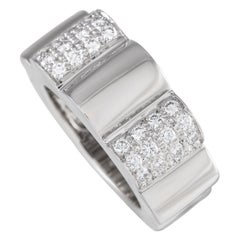 Chanel 18K White Gold 0.40ct Diamond Camellia Ring