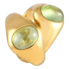 Pomellato Anillo Entrelazado Peridoto Oro Amarillo 18K