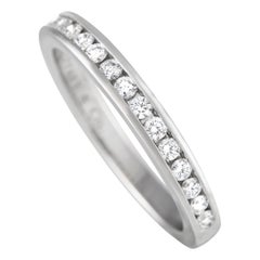 Tiffany & Co. Platinum 0.25ct Diamond Half-Eternity Band Ring