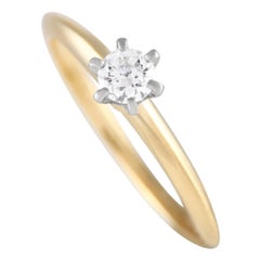 Tiffany & Co. 18K Yellow Gold 0.21ct Diamond Ring