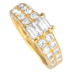 Anello Van Cleef & Arpels in oro giallo 18 carati con diamante da 0,75 carati