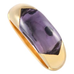 Bvlgari Certaura 18K Yellow Gold Amethyst Ring