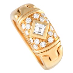 Bvlgari Parentesi 18K Yellow Gold 0.35 ct Diamond Ring