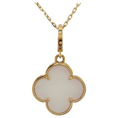VAN CLEEF & ARPELS Magic Alhambra Mother-of Pearl Gold Extra Large Pendant