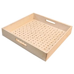 WOODEN NETED SQURE Tray
