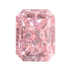 1.26 carat Argyle Pink Radiant Cut 5PR Loose Diamond GIA and Argyle Certificate