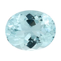Gemstone Natural Aquamarine 9.11 carats light blue color earth mined Brazil
