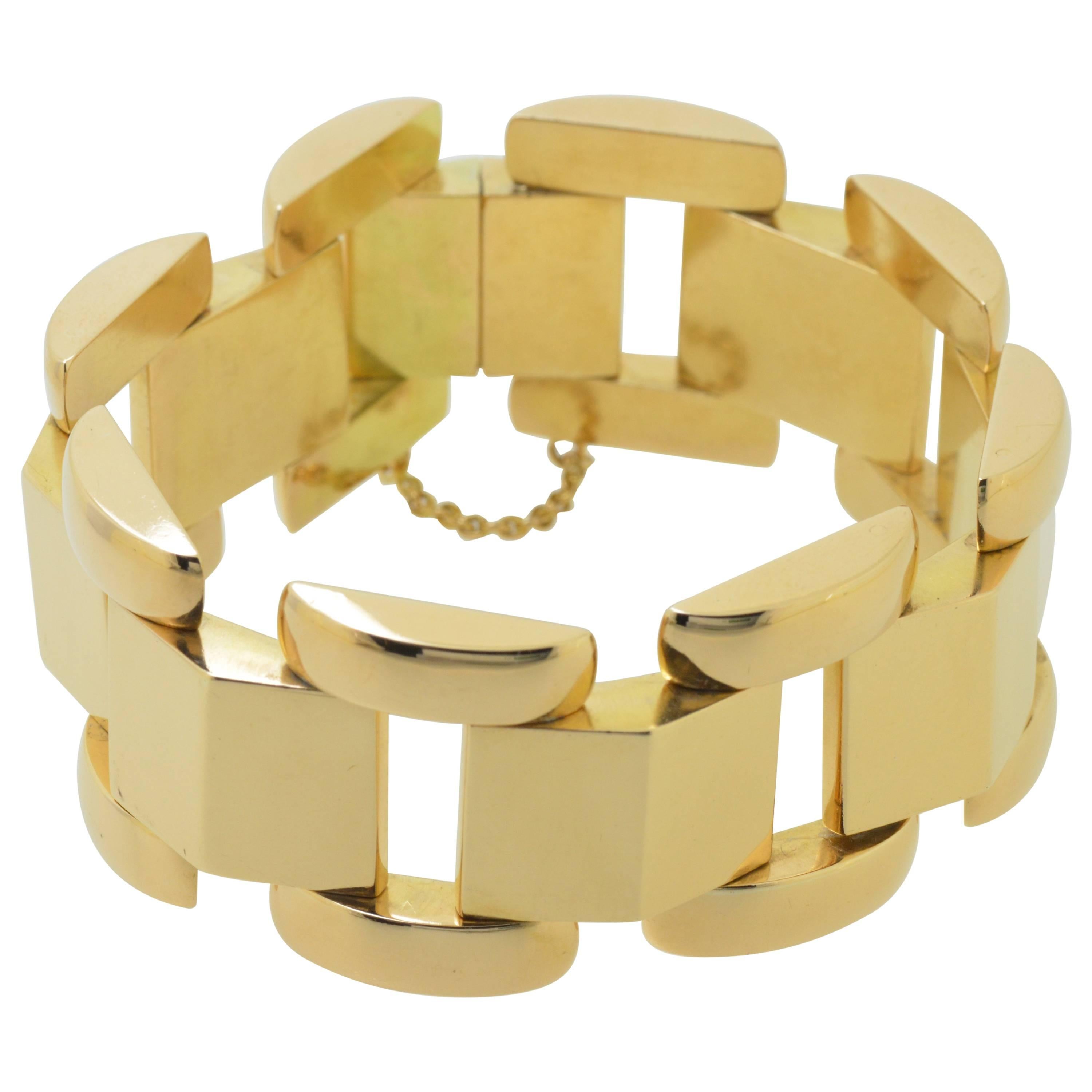 18K Yellow Gold 1960s Bracelet