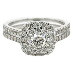 18K White Gold Classical Diamond Ring