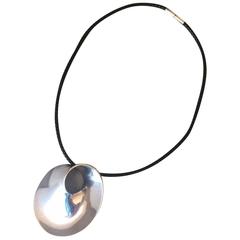 Georg Jensen Sterling Silver "Mobius" Large Pendant-Brooch No. 374 by Torun