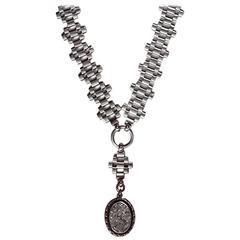 Victorian Sterling Silver Collar and Locket