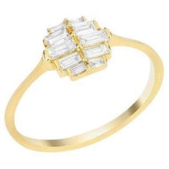 0.35ct - Art-Deco Baguette Diamond Ring