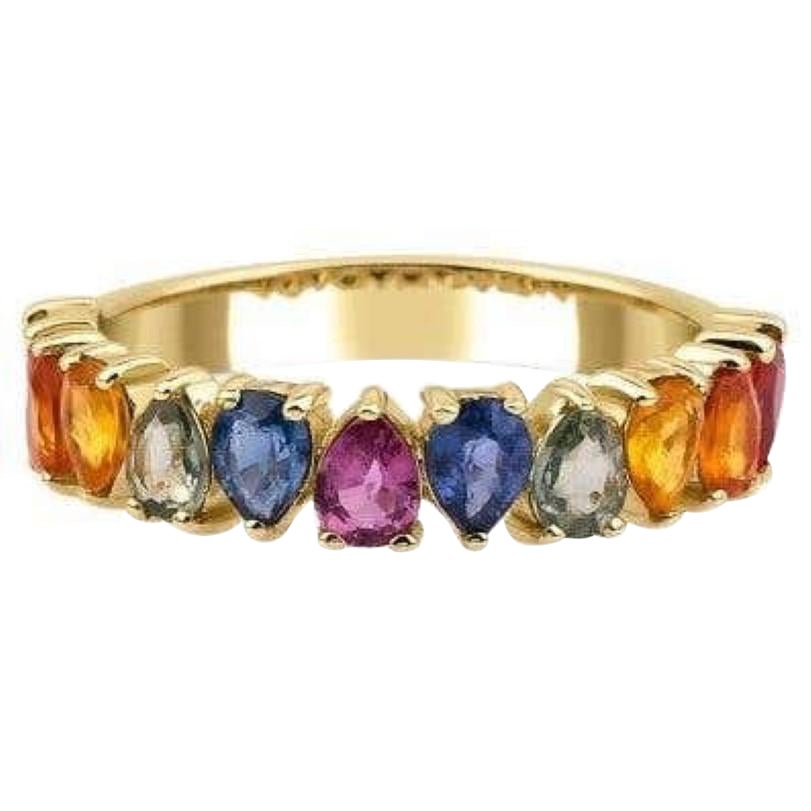 3.20ct Rainbow Sapphire Ring