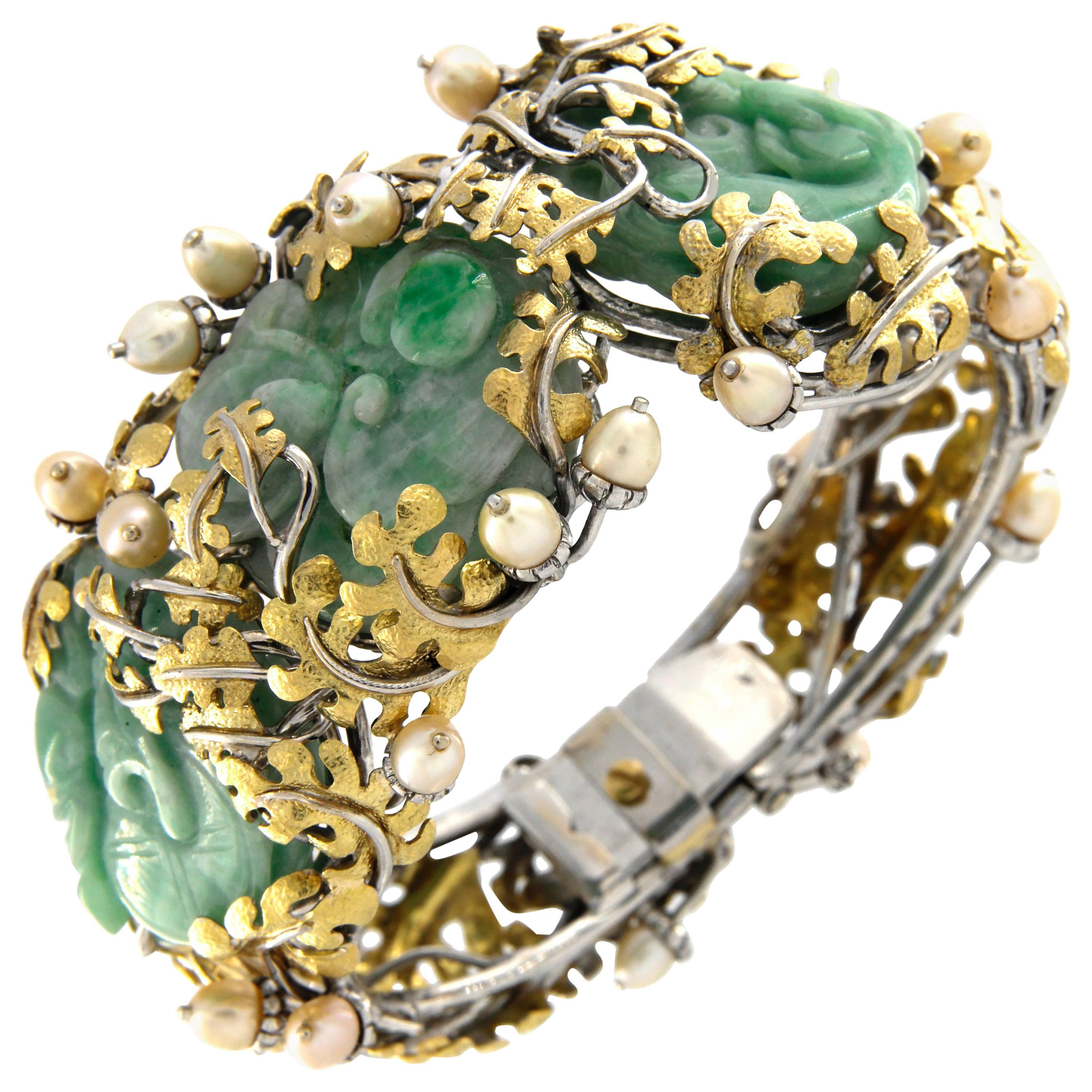 1980S Jade Bracelet For Sale