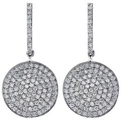 2.00 Carat Diamonds Gold Earrings 11