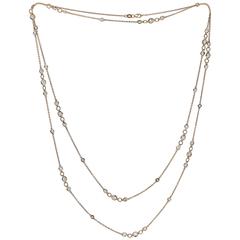 Unique 46 inch Diamond By The Yard Necklace