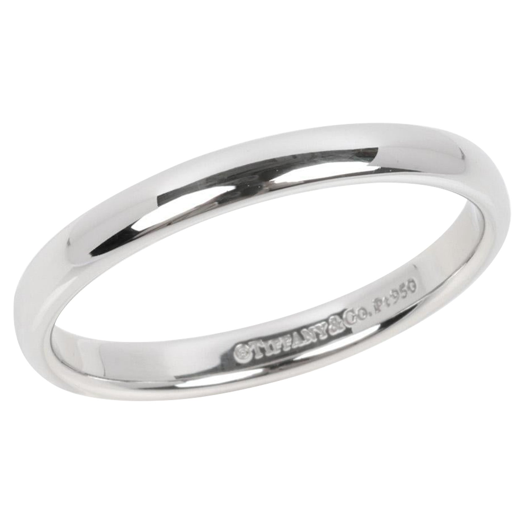 Tiffany & Co. 3mm Platinum Wedding Band Ring