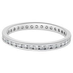 Platinum Channel Set (jeu de canaux en platine)  Bracelet éternel en diamant