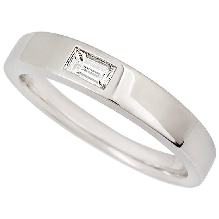 Harry winston baguette wedding band sale