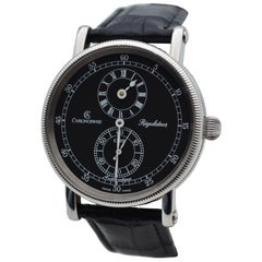 Chronoswiss Regulateur 38 Stainless Steel Black Dial Automatic Ref CH 1223 SW