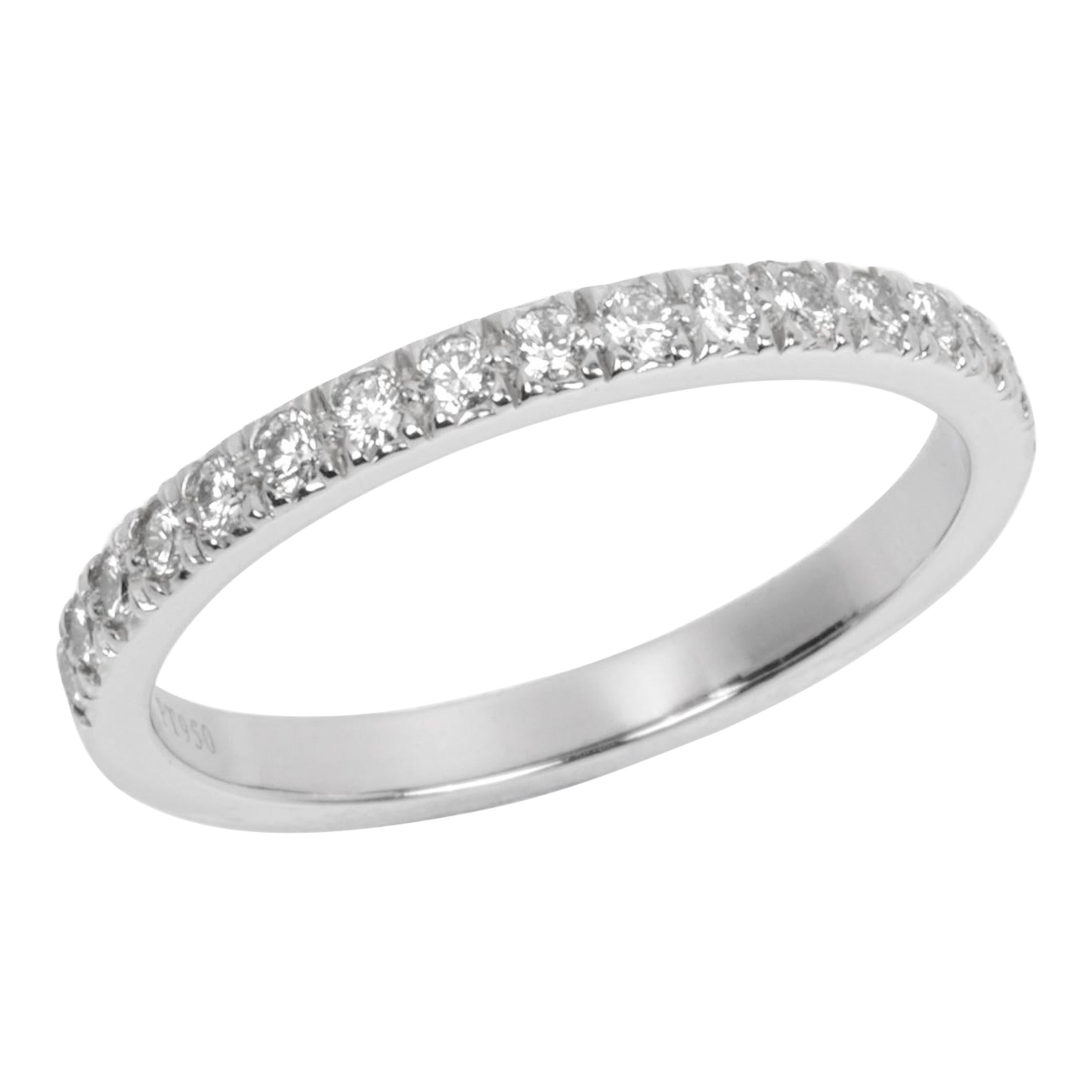 Tiffany & Co. Diamond Platinum Half Eternity Ring