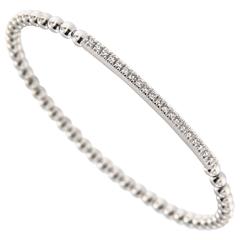 Campanelli & Pear Diamond Gold Beaded Stretch Bracelet