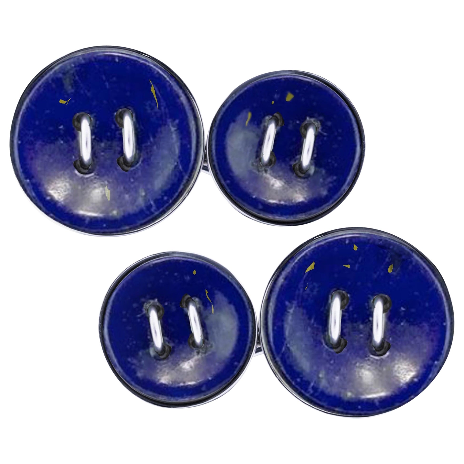 Sterlingsilber  Lapislazuli Manschettenknöpfe