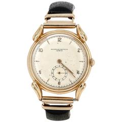 Vacheron Constantin Yellow Gold Fancy Lugs Wood and Gold Bracelet Wristwatch 3