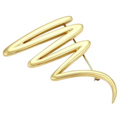 Tiffany & Co. Alfiler/Broche Garabato Picasso Grande Zig Zag Oro Amarillo 18k, 31 Gm