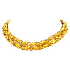 Vintage 45 Gm Pure 22 Karat Yellow Gold Handmade Chain 23 Inch