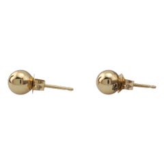 14K Gelbgold Kugel-Ohrstecker #17808