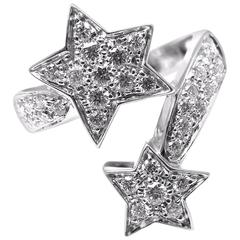 Chanel Comete Diamond Gold Star Ring