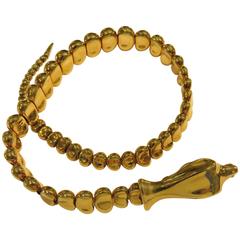 Tiffany & Co. Elsa Peretti Articulated Gold Snake Adjustable Bracelet