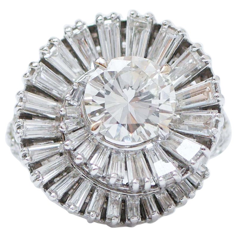 Diamantes de 5,30 quilates, Diamantes, Anillo de platino.