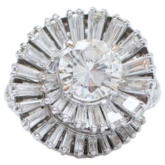 Diamantes de 5,30 quilates, Diamantes, Anillo de platino.