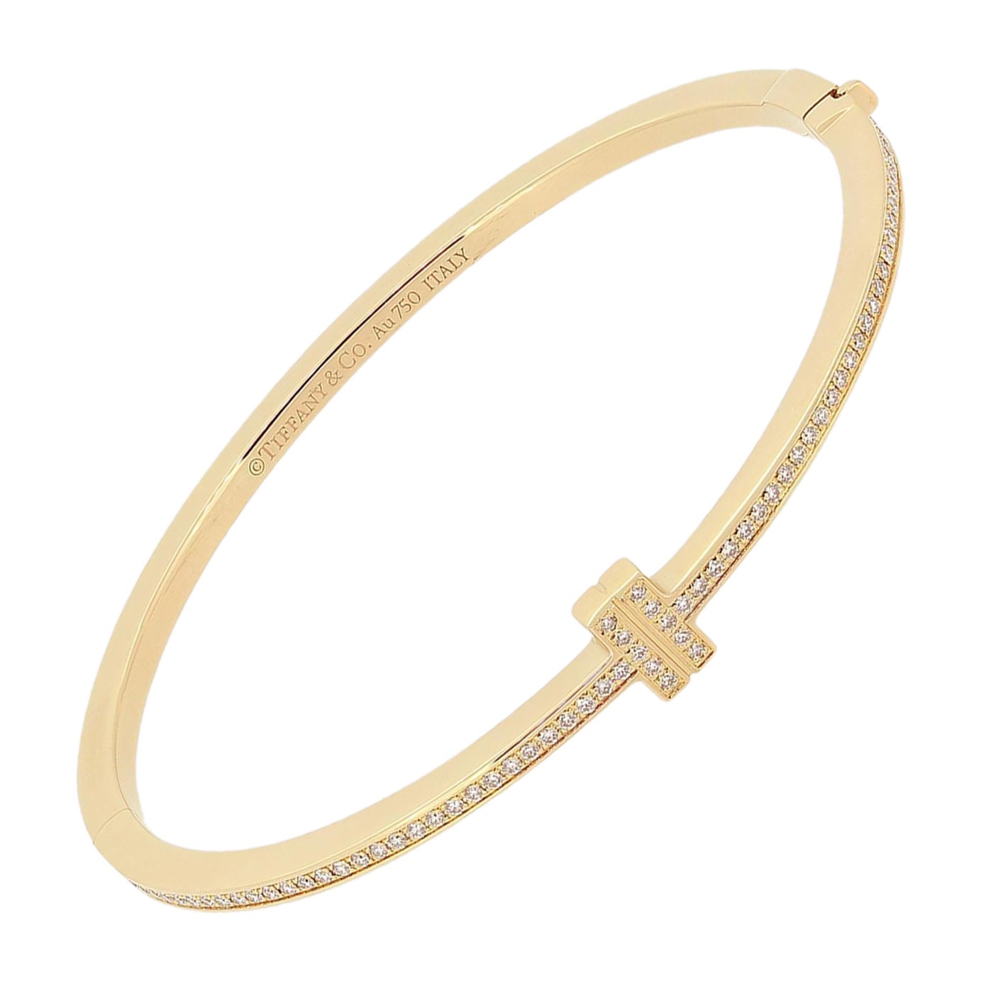 Tiffany & Co. Tiffany T Diamond Hinged Wire Bracelet