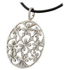 Cathy Waterman Diamond Platinum Pendant 4