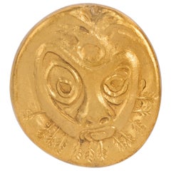 Collectible Line Vautrin Gilt Bronze Brooch, c. 1945