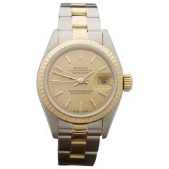 Rolex ladies Stainless Steel Yellow Gold Datejust AutomaticWristwatch