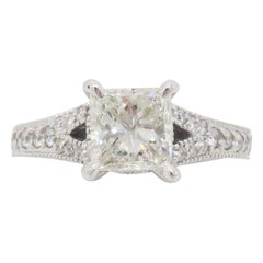 Split Shank Princess Cut Diamond Ring