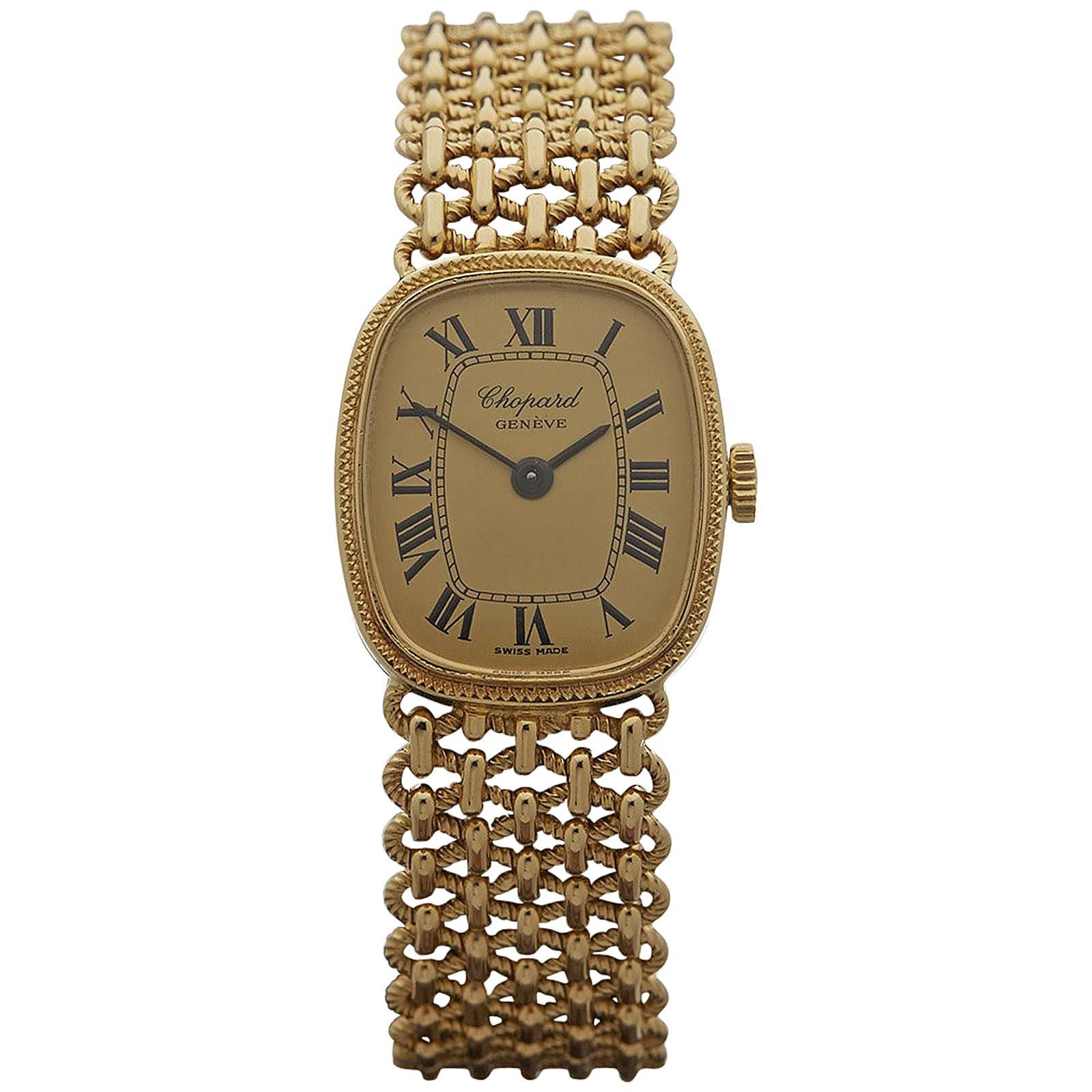 Chopard ladies Yellow Gold Mechanical wind Wristwatch
